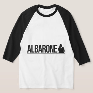 Albarone Gangster Silhouette Graphic - black Hood T-Shirt