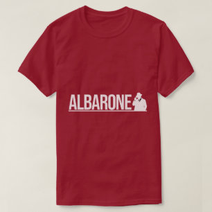 Albarone Gangster Silhouette Graphic - White T-Shirt