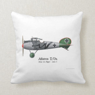 Albatros D.Va WW1 German Fighter Hans von Hippel Cushion