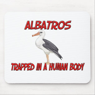 Albatros trapped in a human body mouse pad