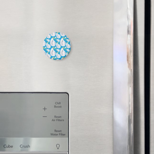 Albatross Blue and White Magnet (In Situ (Fridge))