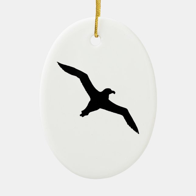 Albatross Ceramic Tree Decoration (Front)