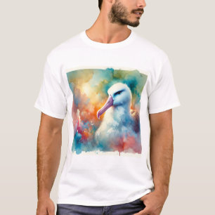 Albatross in Watercolor 300724AREF110 - Watercolor T-Shirt