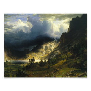 Albert Bierstadt - A Storm in the Rocky Mountains Photo Print