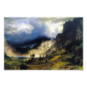 Albert Bierstadt A Storm in the Rocky Mountains Photo Print