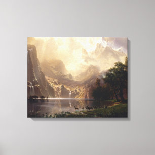 Albert Bierstadt - Among the Sierra Nevada Canvas Print