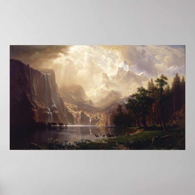 Albert Bierstadt - Among the Sierra Nevada Poster (Front)