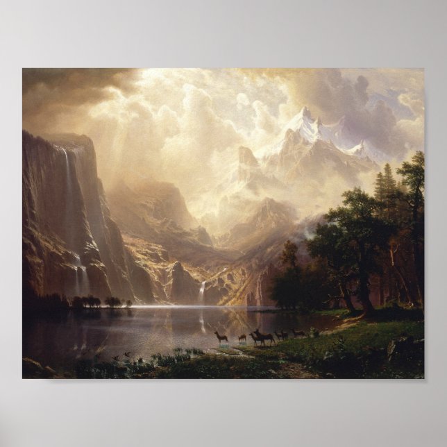Albert Bierstadt - Among the Sierra Nevada Poster (Front)