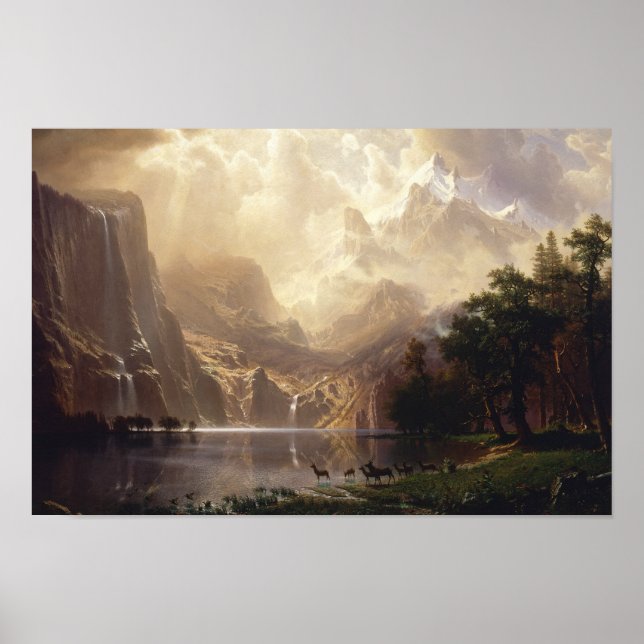Albert Bierstadt - Among the Sierra Nevada Poster (Front)