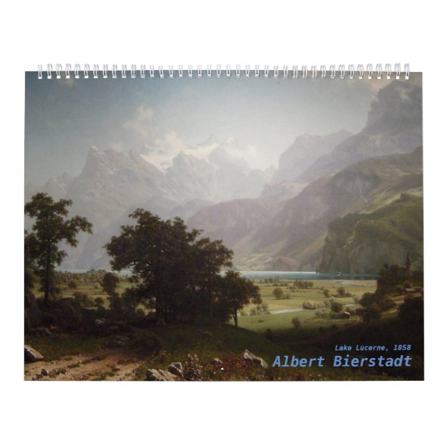 Albert Bierstadt Artwork Calendar (Cover)