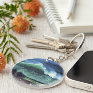 Albert Bierstadt, Emerald Sea Key Ring