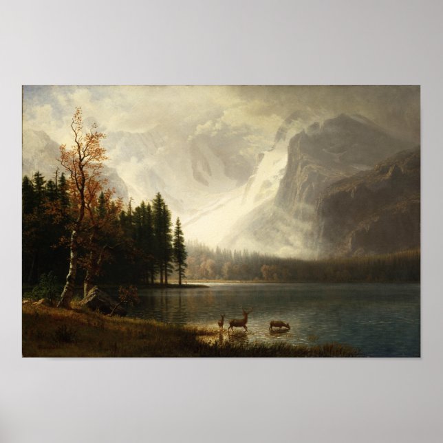 Albert Bierstadt Estes Park Colorado Whyte's Lake Poster (Front)
