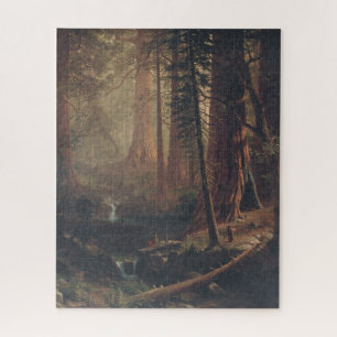 Albert Bierstadt Giant Redwood Trees of California Jigsaw Puzzle