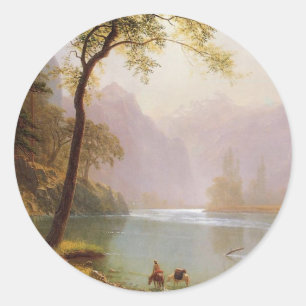 Albert Bierstadt, Kerns River Valley California Classic Round Sticker