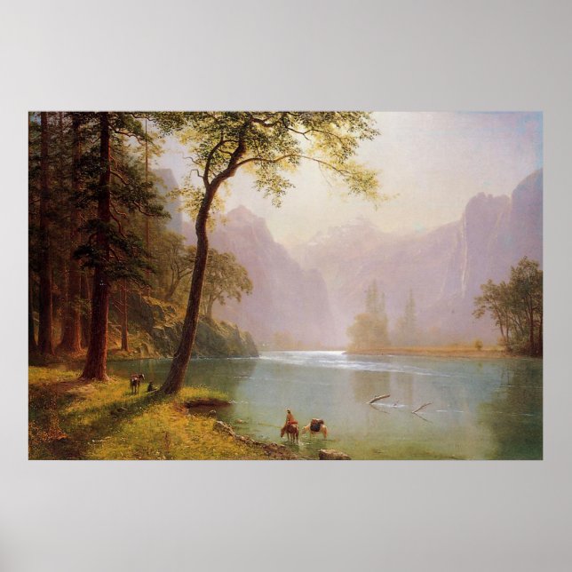 Albert Bierstadt, Kerns River Valley California. Poster (Front)