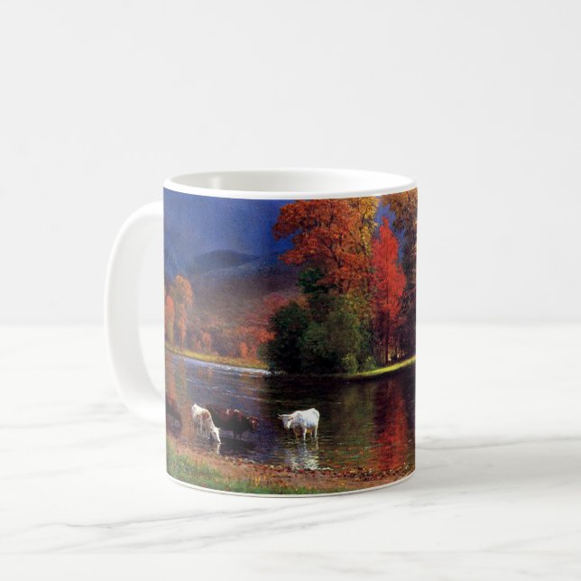 Albert Bierstadt - On the Saco Coffee Mug (Front Left)