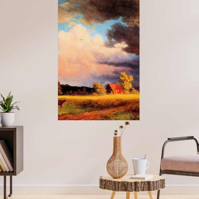 Albert Bierstadt painting, Bavarian Landscape Poster (Living Room 3)