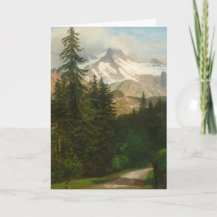 Albert Bierstadt Painting Snow in the High Country Card