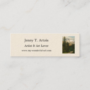 Albert Bierstadt Painting Snow in the High Country Mini Business Card