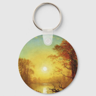 Albert Bierstadt painting, Sunrise, Key Ring