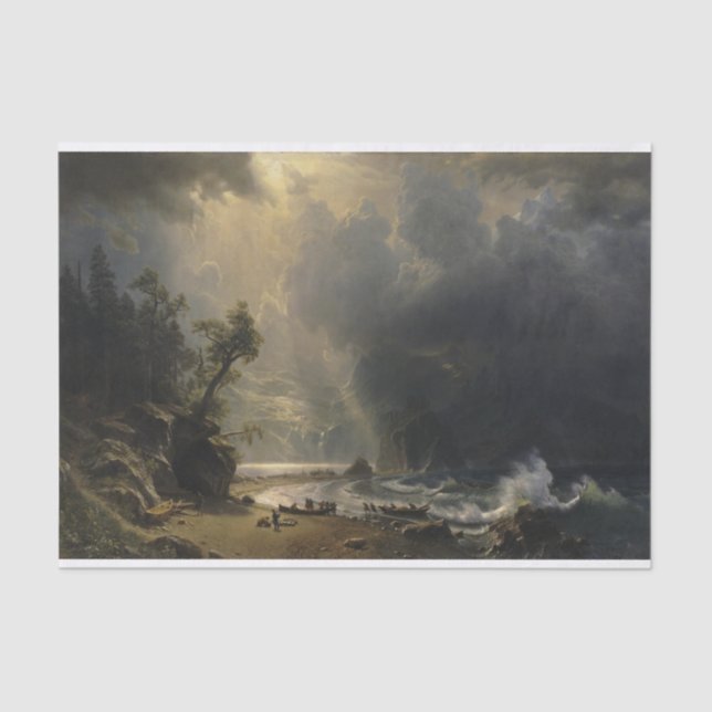 Albert Bierstadt Puget Sound on the Pacific Coast Tissue Paper (Front)