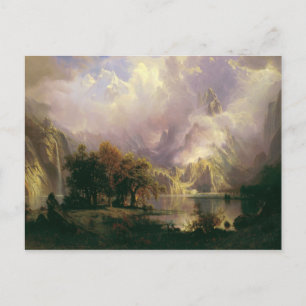 Albert Bierstadt - Rocky Mountain Landscape Postcard