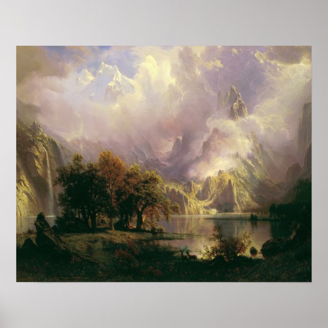 Albert Bierstadt - Rocky Mountain Landscape Poster (Front)