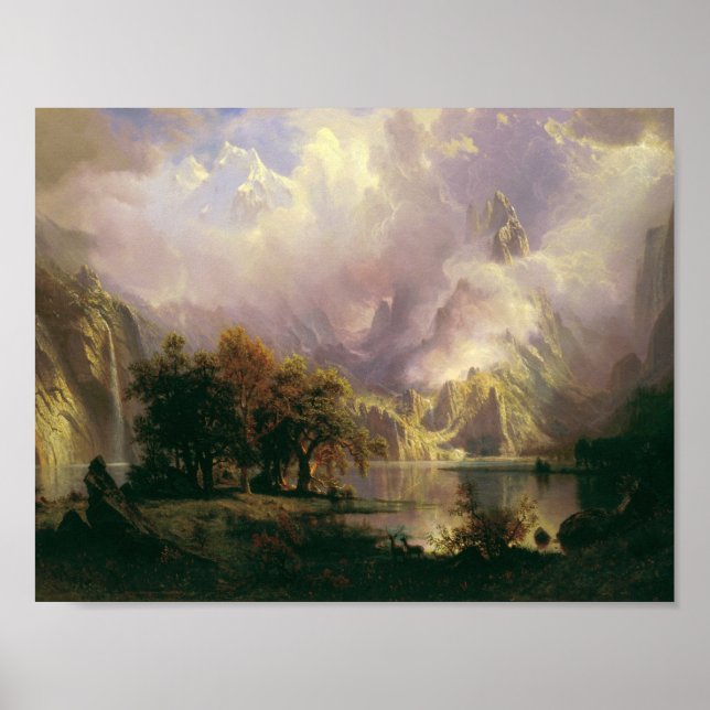 Albert Bierstadt - Rocky Mountain Landscape Poster (Front)