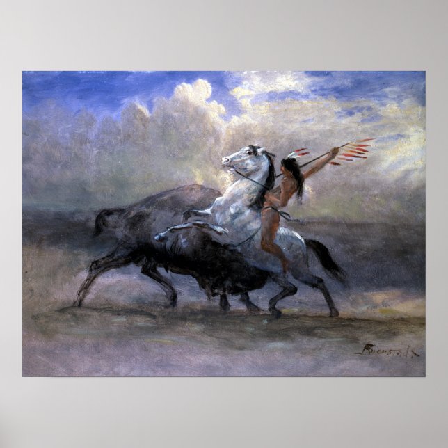 Albert Bierstadt Sketch for The Last Poster (Front)