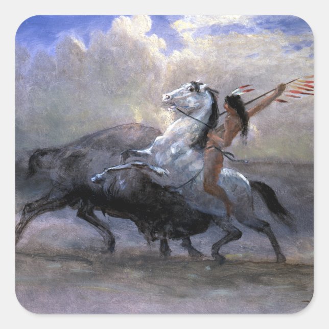 Albert Bierstadt Sketch Square Sticker (Front)