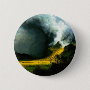 Albert Bierstadt Storm in The Mountains Button