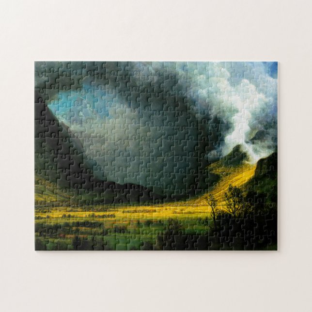 Albert Bierstadt Storm in The Mountains Puzzle (Horizontal)