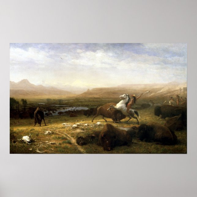 Albert Bierstadt The Last of the Buffalo Poster (Front)