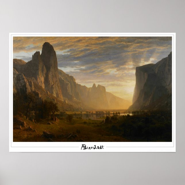 Albert Bierstadt Zedign Art Poster #121 (Front)