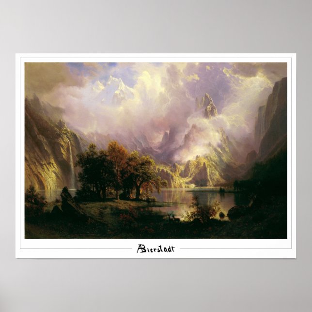 Albert Bierstadt Zedign Art Poster #136 (Front)