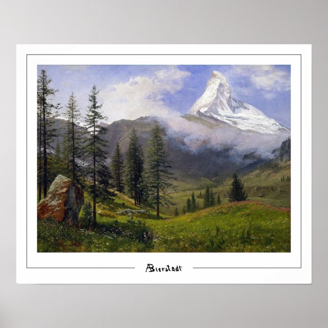 Albert Bierstadt Zedign Art Poster #271 (Front)