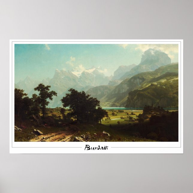 Albert Bierstadt Zedign Art Poster #70 (Front)