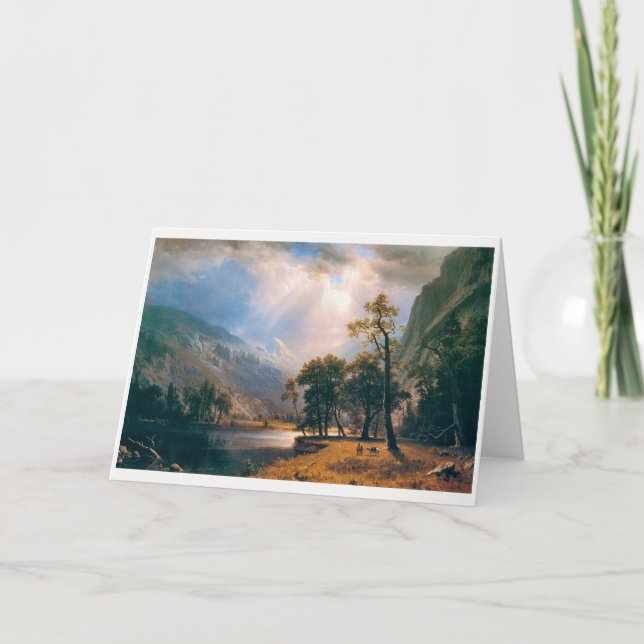 Albert Bierstadt's Half Dome Yosemite Valley, 1870 Card (Front)