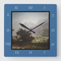 Albert Bierstadt's Lake Lucerne, 1858 Canvas Print