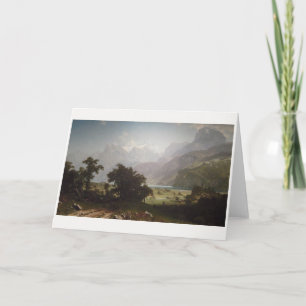 Albert Bierstadt's Lake Lucerne, 1858 Card