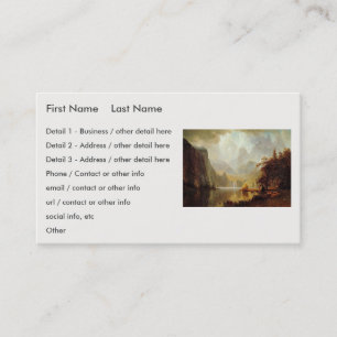 Albert Bierstadt's Painting, In the Mountains 1867 Business Card