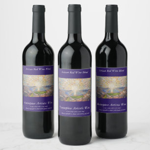 Albert Bierstadt's Painting, In the Mountains 1867 Wine Label