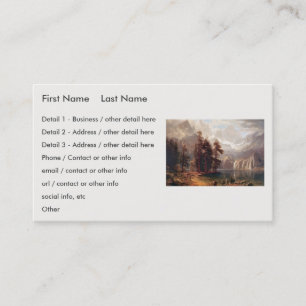 Albert Bierstadt's Sierra Nevada, 1871 Business Card
