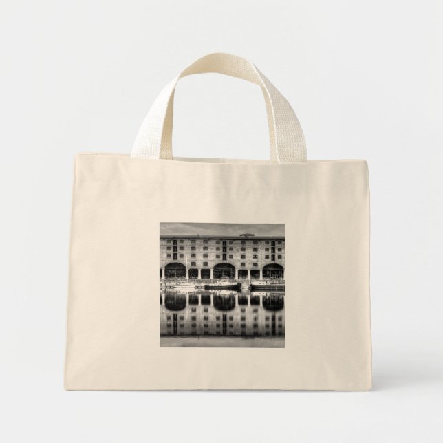 Albert Dock Liverpool Mini Tote Bag (Front)