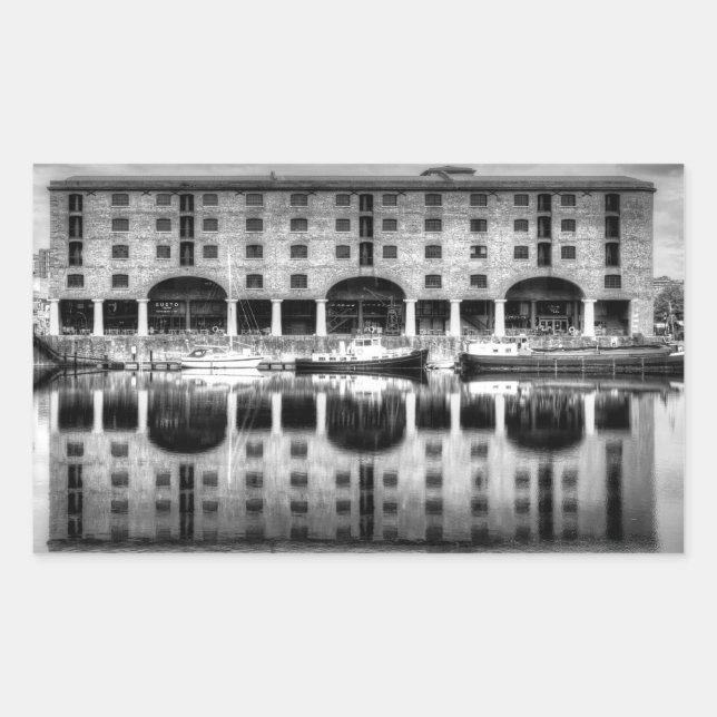 Albert Dock Liverpool Rectangular Sticker (Front)