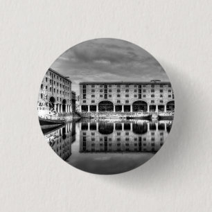 Albert Dock Liverpool Reflections 3 Cm Round Badge
