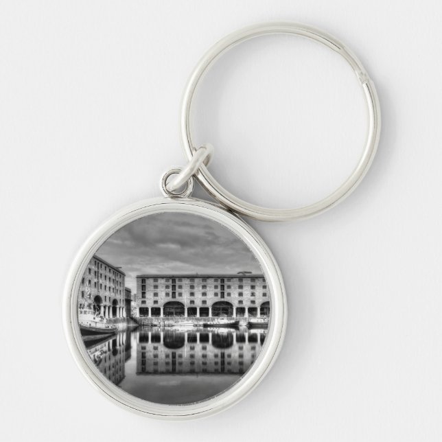 Albert Dock Liverpool Reflections Key Ring (Front)