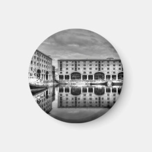 Albert Dock Liverpool Reflections Magnet