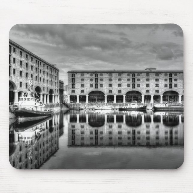 Albert Dock Liverpool Reflections Mouse Pad (Front)