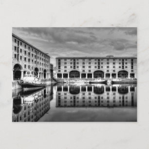Albert Dock Liverpool Reflections Postcard